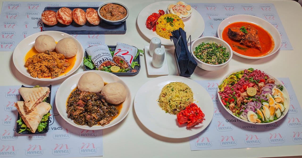 Nigerian food platter